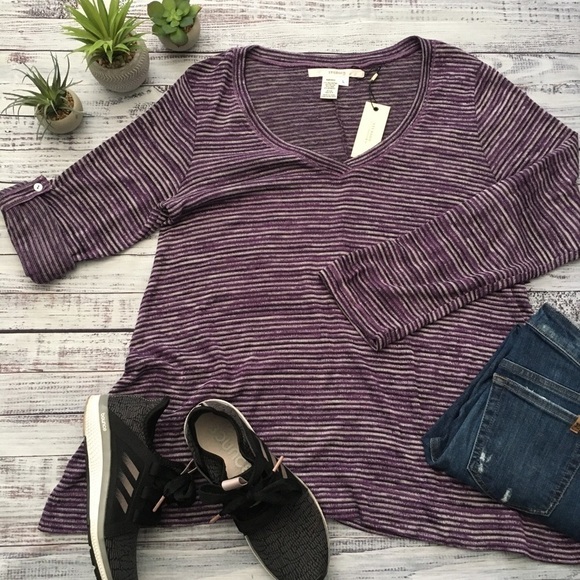 Oversized Flowy Lightweight Knit V Neck Tunic - Picture 2 of 7